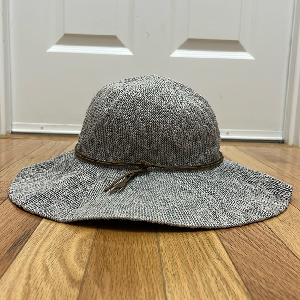Soft Gray Woven Super Soft Floppy Hat